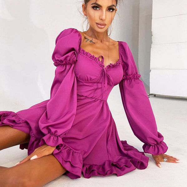 casual dresses yzz ladies ruffle elegant dress solid princess sleeve a-line dress autumn vestidos fashion trends women clothing 230509, Black;gray
casual dresses yzz ladies ruffle elegant dress solid princess sleeve a-line dress autumn vestidos fashion trends women clothing 230509, Black;gray