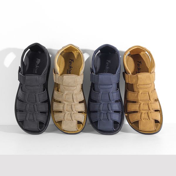 sandals men summer classic leather sandals lightweight deodorant beach shoes leather breathable fashion men's 230508, Black
sandals men summer classic leather sandals lightweight deodorant beach shoes leather breathable fashion men's 230508, Black