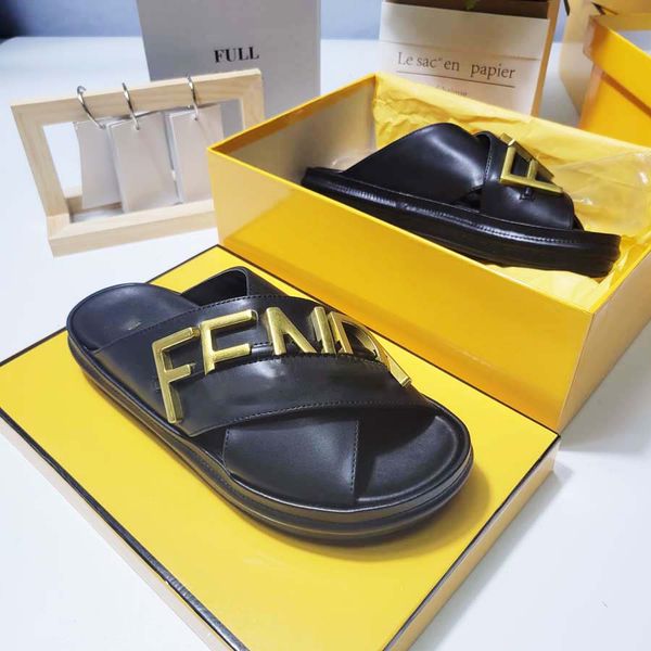 luxury sandals designer women flip flops slipper fashion genuine leather slides metal chain ladies casual shoes, Black
luxury sandals designer women flip flops slipper fashion genuine leather slides metal chain ladies casual shoes, Black