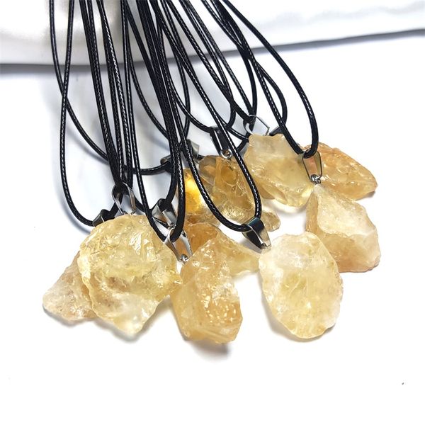 natural raw mineral stone pendant amethysts yellow citrine crystal necklace wholesale, Silver
natural raw mineral stone pendant amethysts yellow citrine crystal necklace wholesale, Silver