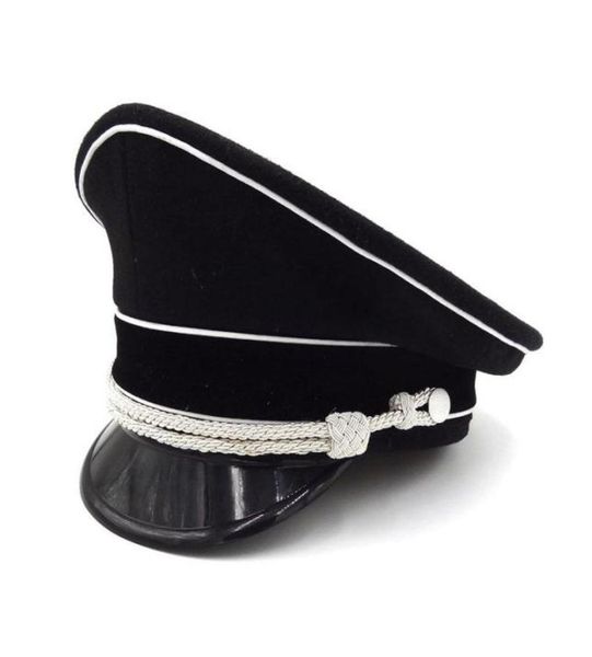 wide brim hats wwii german luftwaffe fallshirmjager elite officer wool hat visor cap silver cord black8740950, Blue;gray
wide brim hats wwii german luftwaffe fallshirmjager elite officer wool hat visor cap silver cord black8740950, Blue;gray