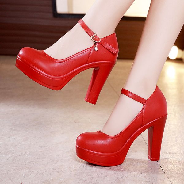 height increasing shoes women leather red round toe high heels mary jane pumps female thick platform big size ladies wedding bridal a0025 23, Black;white
height increasing shoes women leather red round toe high heels mary jane pumps female thick platform big size ladies wedding bridal a0025 23, Black;white