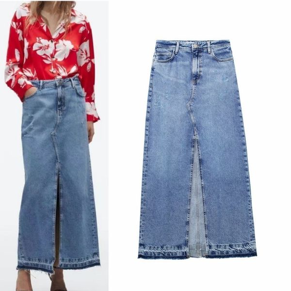 skirts rdmq women slim cut denim midi long skirts fashion high split vintage high waist autumn causal elegant a-line skirts 230508, Black
skirts rdmq women slim cut denim midi long skirts fashion high split vintage high waist autumn causal elegant a-line skirts 230508, Black