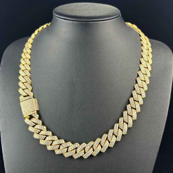 fine jewelry necklace 16mm hiphop chain diamond iced out cuban link chains for men, Silver
fine jewelry necklace 16mm hiphop chain diamond iced out cuban link chains for men, Silver