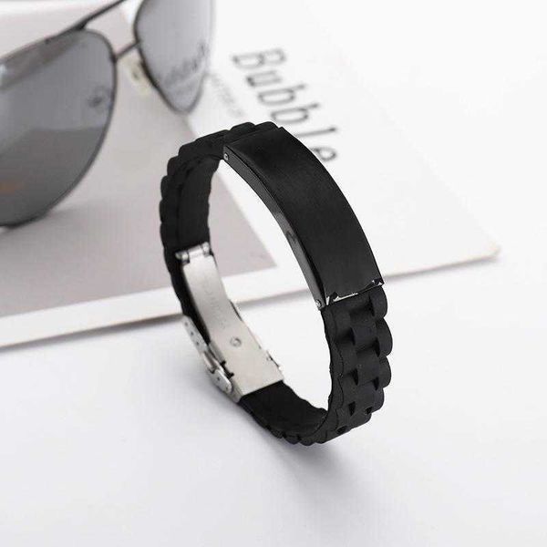 trendy jewelry silicone sports men bracelet simple laser sculpture stainless steel wholesale, Golden;silver
trendy jewelry silicone sports men bracelet simple laser sculpture stainless steel wholesale, Golden;silver