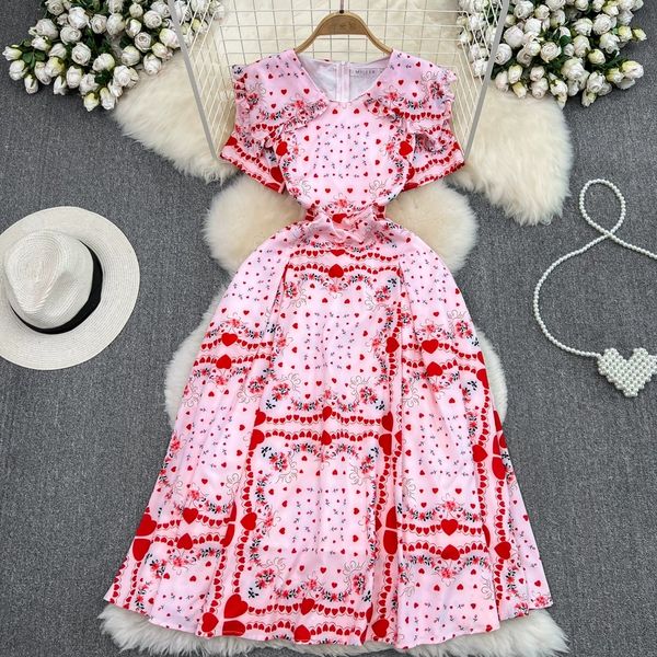 summer retro palace style dress temperament short sleeve doll neck wrapped waist show thin a-line print dress elegant large swing long dress, Black;gray
summer retro palace style dress temperament short sleeve doll neck wrapped waist show thin a-line print dress elegant large swing long dress, Black;gray