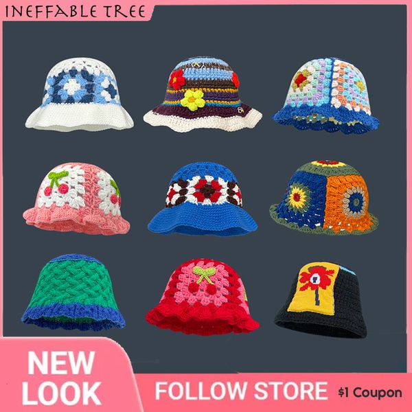 wide brim hats bucket hats 24 opts y2k women's crochet flower bucket hat handmade knitted cap floppy korea panama caps foldable sunscre, Blue;gray
wide brim hats bucket hats 24 opts y2k women's crochet flower bucket hat handmade knitted cap floppy korea panama caps foldable sunscre, Blue;gray