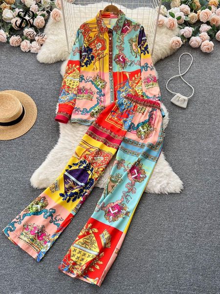 pants singreiny winter vinage print two pieces suits lapel long sleeve shirt wide leg casual long pant 2022 female fashion sets, White
pants singreiny winter vinage print two pieces suits lapel long sleeve shirt wide leg casual long pant 2022 female fashion sets, White