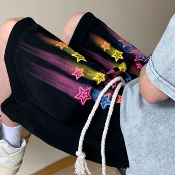 men's shorts y2k streetwear man clothing casual oversized shorts couple summer vintage wide leg star hip hop pants sweatpants mens shor, White;black
men's shorts y2k streetwear man clothing casual oversized shorts couple summer vintage wide leg star hip hop pants sweatpants mens shor, White;black