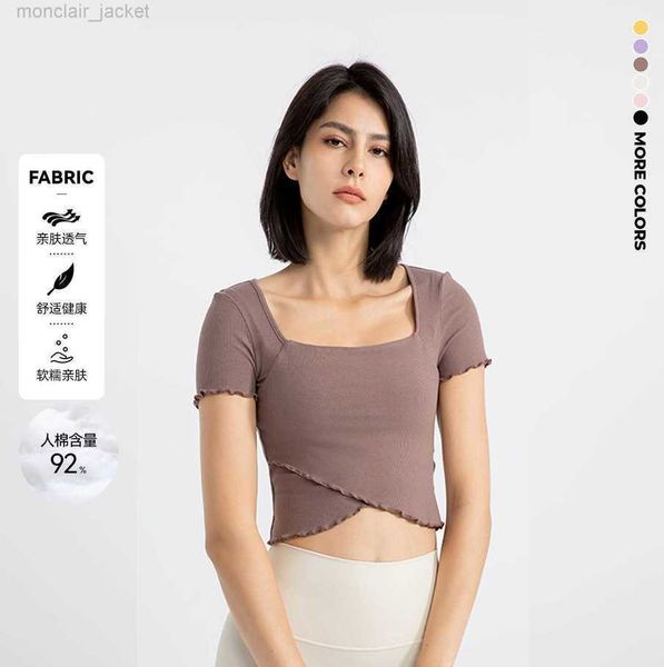 desginer alo yoga t shirt nude breathable suit sports running short sleeve t-shirt fashion elastic fitness suit women 23ss, White
desginer alo yoga t shirt nude breathable suit sports running short sleeve t-shirt fashion elastic fitness suit women 23ss, White