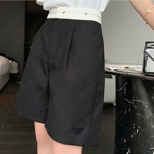 women short designer waist letter print fshion shorts with pocket ladies casual sportswear, White;black
women short designer waist letter print fshion shorts with pocket ladies casual sportswear, White;black