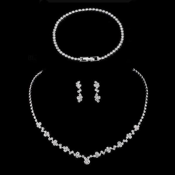 fashion personality selling bride ornament bracelets sparkling rhinestone earrings eardrops necklace bracelet set, Golden;silver
fashion personality selling bride ornament bracelets sparkling rhinestone earrings eardrops necklace bracelet set, Golden;silver