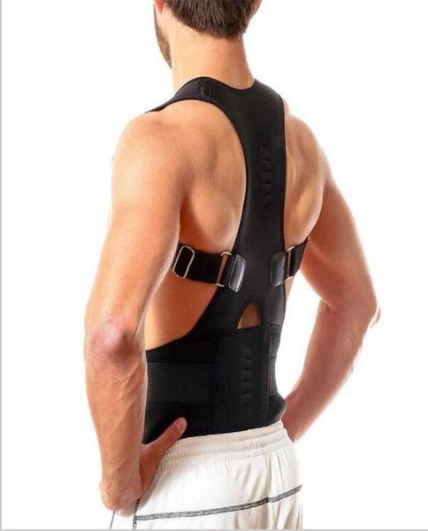 men women magnetic posture corrector neoprene back corset brace straightener shoulder belt black spine support1942721, Black;blue
men women magnetic posture corrector neoprene back corset brace straightener shoulder belt black spine support1942721, Black;blue