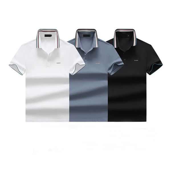 mens polos golf striped polo collar striped short sleeves for men boss designer classic letter embroidery cotton solid color casual sports s, White;black
mens polos golf striped polo collar striped short sleeves for men boss designer classic letter embroidery cotton solid color casual sports s, White;black