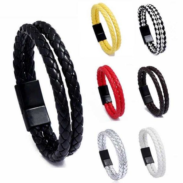 mens trend vintage weave double ring bracelet simple fashion imitation cowhide bangle, Golden;silver
mens trend vintage weave double ring bracelet simple fashion imitation cowhide bangle, Golden;silver