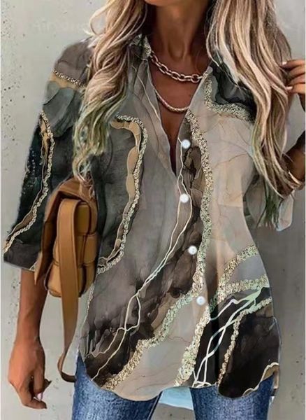 womens blouses shirts elegant casual woman long sleeve blouse printed temperament loose weekend 230509, White
womens blouses shirts elegant casual woman long sleeve blouse printed temperament loose weekend 230509, White