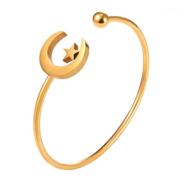bangle moon star for women fashion jewelry yellow gold color stainless steel bracelets bangles gift gh67413884596, Black
bangle moon star for women fashion jewelry yellow gold color stainless steel bracelets bangles gift gh67413884596, Black