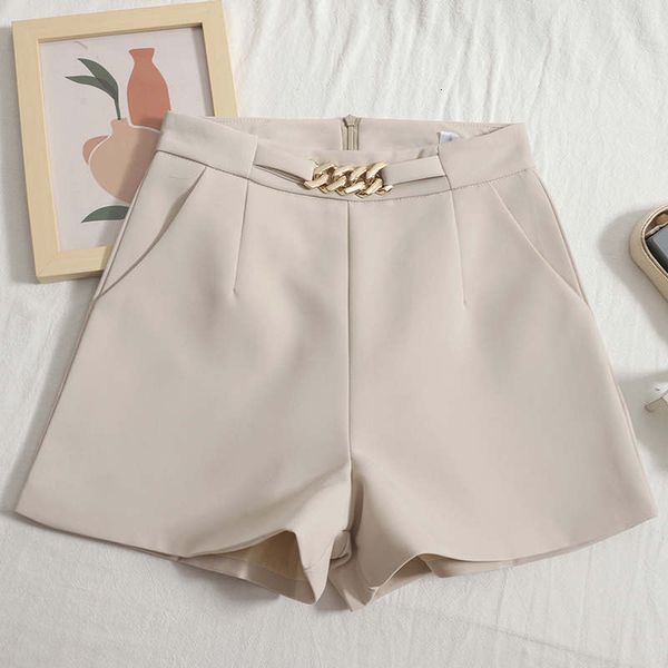 women's shorts high waist chain shorts women all-match spring straight wide leg suit shorts for women fashion elegant white shorts c809, White;black
women's shorts high waist chain shorts women all-match spring straight wide leg suit shorts for women fashion elegant white shorts c809, White;black