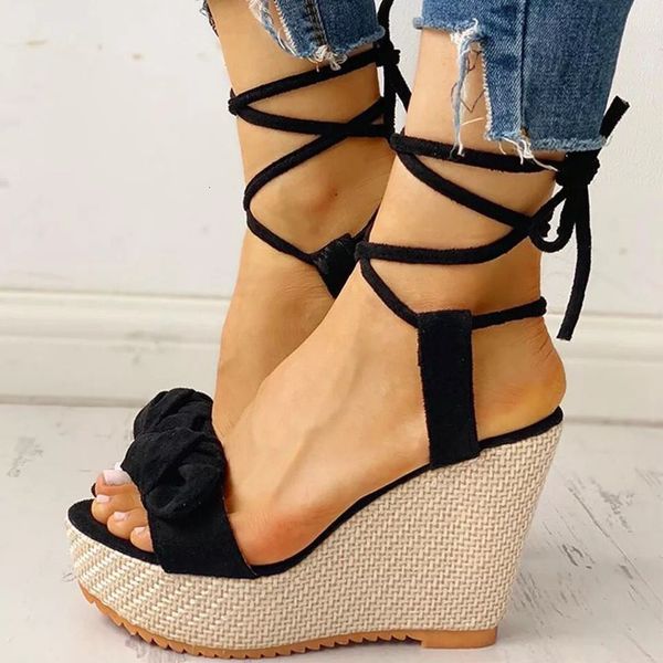 height increasing shoe's summer sandals woman wedges platform shoes female lace ladies fashion elegant slippers clog sandalias mujer ve, Black;white
height increasing shoe's summer sandals woman wedges platform shoes female lace ladies fashion elegant slippers clog sandalias mujer ve, Black;white