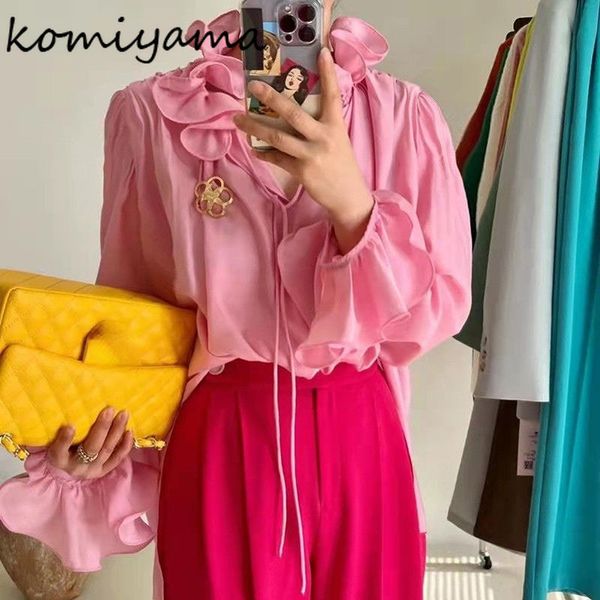 womens blouses shirts komiyama fairy lace up sweet chic ruffles blusas mujer flare log sleeve shirt spring clothes women 230509, White
womens blouses shirts komiyama fairy lace up sweet chic ruffles blusas mujer flare log sleeve shirt spring clothes women 230509, White
