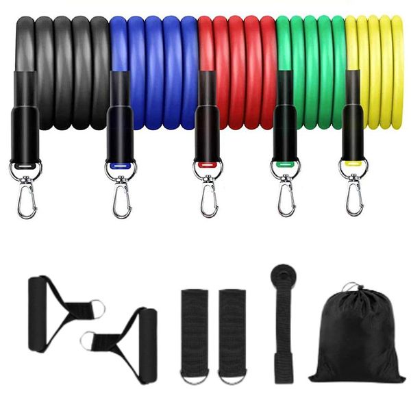11pcs resistance bands 100lbs indoor portable fitness equipment yoga home gym exercise expander tube elastic pull ropes
11pcs resistance bands 100lbs indoor portable fitness equipment yoga home gym exercise expander tube elastic pull ropes