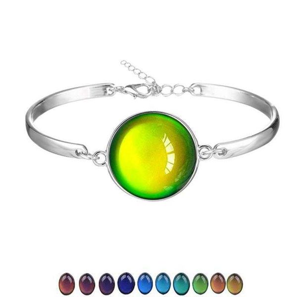 temperature sensitive color changing jewelry fashion bracelet for women ornament, Golden;silver
temperature sensitive color changing jewelry fashion bracelet for women ornament, Golden;silver