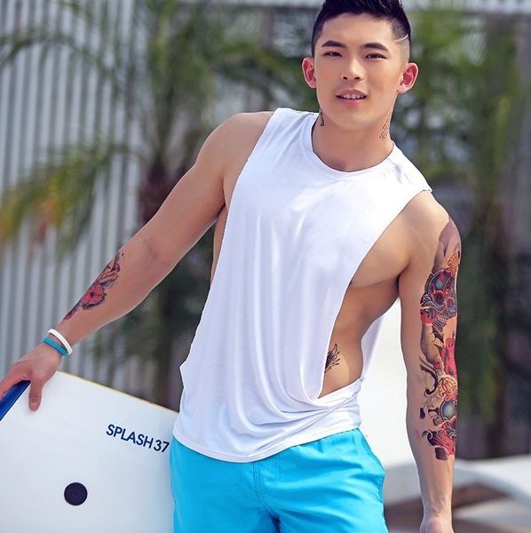 men' tank gratis pengiriman pria rompi tanpa lengan seksi split bernapas sportswear pribadi disesuaikan boythor 230509, White;black
men' tank gratis pengiriman pria rompi tanpa lengan seksi split bernapas sportswear pribadi disesuaikan boythor 230509, White;black