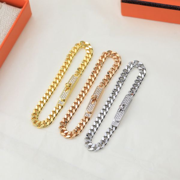 new style bracelet with full diamond lock buckle, pig nose plated with 18k gold cuban chain couple bracelet, Black
new style bracelet with full diamond lock buckle, pig nose plated with 18k gold cuban chain couple bracelet, Black