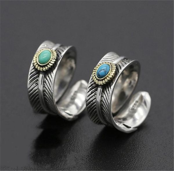 925 sterling silver adjustable band rings crooked curly feather with turquoise stones simple antique vintage handmade designer lux8782669
925 sterling silver adjustable band rings crooked curly feather with turquoise stones simple antique vintage handmade designer lux8782669