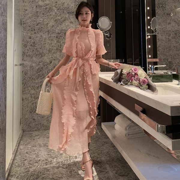 dresses highend women dresses summer 2023 standup collar half sleeve ruffles dress bandage party dress ladies elegant vestidos, Black;gray
dresses highend women dresses summer 2023 standup collar half sleeve ruffles dress bandage party dress ladies elegant vestidos, Black;gray