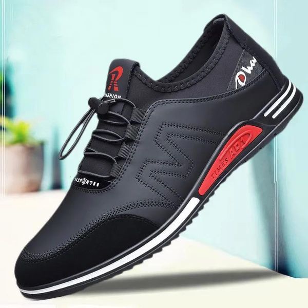 dress shoes concise men's trendy shoes fashion soft soled male casual shoes breathable flat lace-up soft bottom men light sneakers 2305, Black
dress shoes concise men's trendy shoes fashion soft soled male casual shoes breathable flat lace-up soft bottom men light sneakers 2305, Black