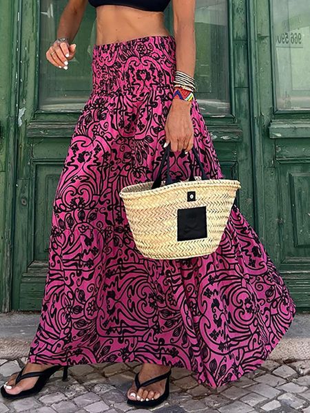 skirts summer long boho print female floral beach maxi ladies vintage loose elastic waist holiday 230508, Black
skirts summer long boho print female floral beach maxi ladies vintage loose elastic waist holiday 230508, Black