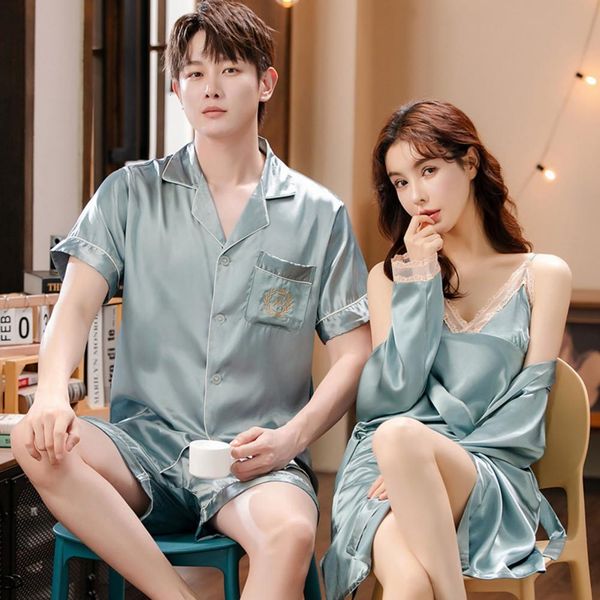 women's sleepwear 2pcsset couple satin pajama soft v neck short sleeves solid color camisole dress nightgown for home wear 230508, Black;red
women's sleepwear 2pcsset couple satin pajama soft v neck short sleeves solid color camisole dress nightgown for home wear 230508, Black;red