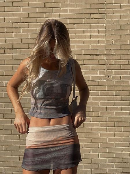two piece dress women 2 piece sets y2k vintage printed sleeveless tank bodycon mini skirts outfits summer gothic grunge e girl streetwear 23, White
two piece dress women 2 piece sets y2k vintage printed sleeveless tank bodycon mini skirts outfits summer gothic grunge e girl streetwear 23, White
