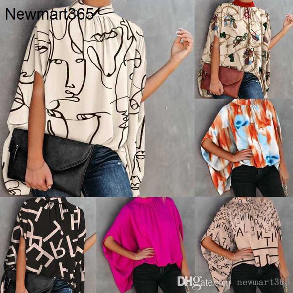 2023 plus size 3xl designer t-shirts womens casual shirt fashion printed split bat sleeve ladies loose summer clothing, White
2023 plus size 3xl designer t-shirts womens casual shirt fashion printed split bat sleeve ladies loose summer clothing, White