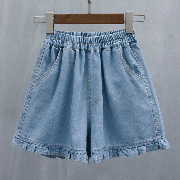women's shorts women summer denim shorts elastic waist blue jean shorts female fungus edge solid thin casual short jeans aa230508, White;black
women's shorts women summer denim shorts elastic waist blue jean shorts female fungus edge solid thin casual short jeans aa230508, White;black