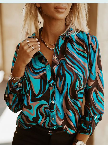 womens blouses shirts print long sleeve shirt fashion casual turndown collar elegant office spring autumn 230509, White
womens blouses shirts print long sleeve shirt fashion casual turndown collar elegant office spring autumn 230509, White
