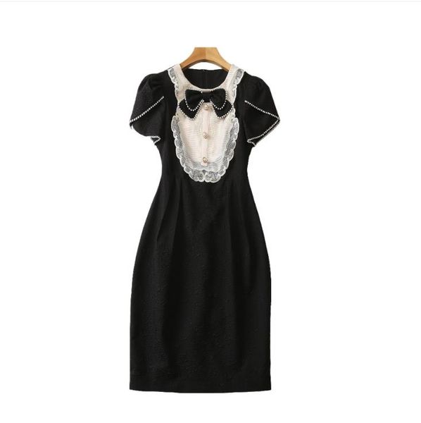 422 2023 runway dress spring summer dress brand same style empire crew neck short sleeve black beads womens dress fashion 20231144
422 2023 runway dress spring summer dress brand same style empire crew neck short sleeve black beads womens dress fashion 20231144