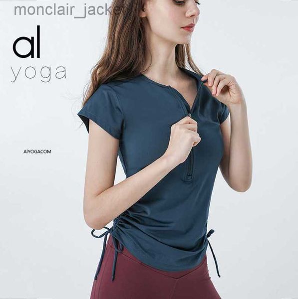 designer alos yoga zipper drawstring yoga short sleeve sports t-shirt women's quick-drying running fitness yoga suit 23ss, White
designer alos yoga zipper drawstring yoga short sleeve sports t-shirt women's quick-drying running fitness yoga suit 23ss, White