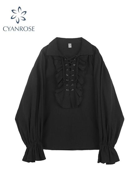 t-shirt fall fashion vintage gothic shirt women flare sleeves ruffles oversize club party evening girl lolita black blouse vneck, White
t-shirt fall fashion vintage gothic shirt women flare sleeves ruffles oversize club party evening girl lolita black blouse vneck, White