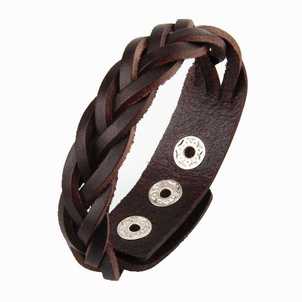 fashion ornament simple woven bracelet vintage cowhide mens jewelry couple wristband, Golden;silver
fashion ornament simple woven bracelet vintage cowhide mens jewelry couple wristband, Golden;silver
