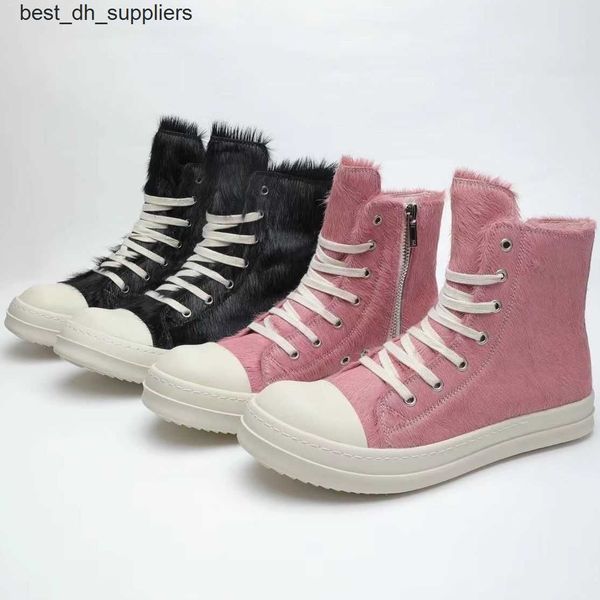 2023ogro horse hair high shoes rick genuine leather street fashion trendy shoes casual board shoes owens for both men and women, Black
2023ogro horse hair high shoes rick genuine leather street fashion trendy shoes casual board shoes owens for both men and women, Black