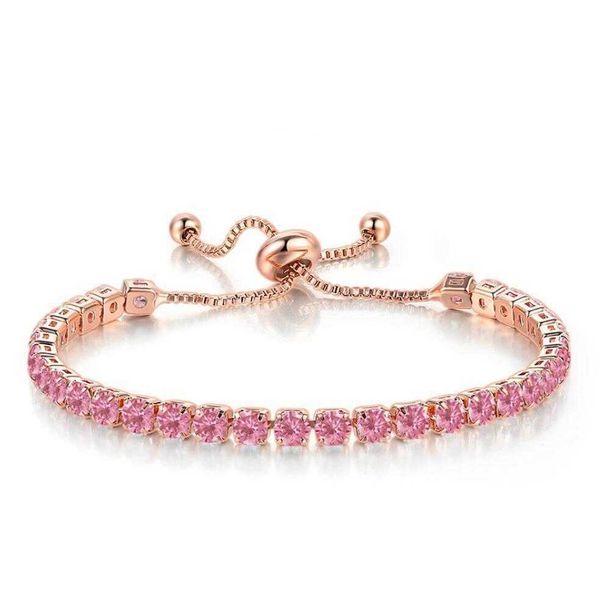round zircon single row bracelet full diamond adjustable crystal female birthstone wholesale, Golden;silver
round zircon single row bracelet full diamond adjustable crystal female birthstone wholesale, Golden;silver