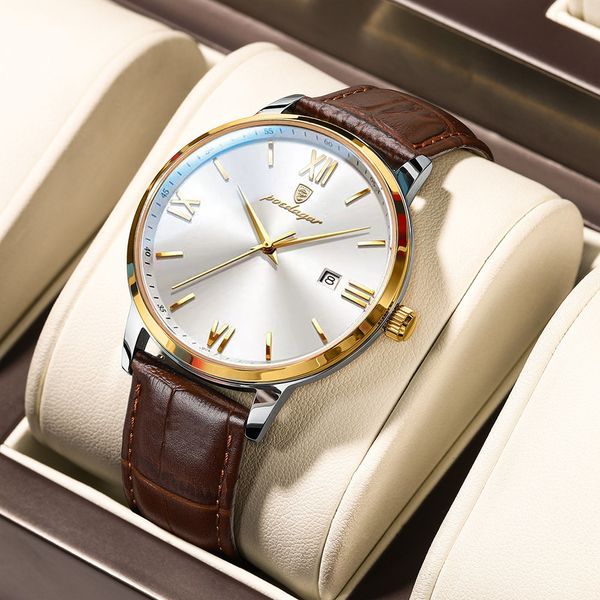 wristwatches poedagar men's watches brand luxury men wrist watch leather quartz watch sports waterproof male clock business watch box 2, Slivery;brown
wristwatches poedagar men's watches brand luxury men wrist watch leather quartz watch sports waterproof male clock business watch box 2, Slivery;brown