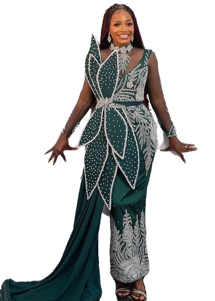 2023 may aso ebi beaded lace prom dress dark green sheath evening formal party second reception birthday engagement gowns dress robe de soir, Black
2023 may aso ebi beaded lace prom dress dark green sheath evening formal party second reception birthday engagement gowns dress robe de soir, Black