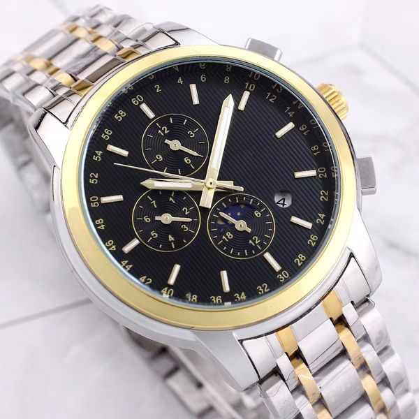 watch quartz mens watches 42mm silver wristband waterproof all stainless steel wristband fashion designer wristwatch long9, Slivery;brown
watch quartz mens watches 42mm silver wristband waterproof all stainless steel wristband fashion designer wristwatch long9, Slivery;brown