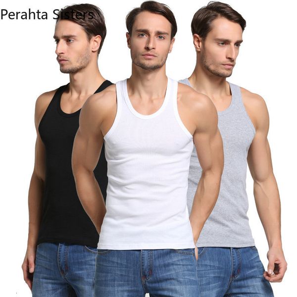 mens tank 1pcs men fitness cool summer 100% cotton vest male sleeveless gym slim casual undershirt gift 230509, White;black
mens tank 1pcs men fitness cool summer 100% cotton vest male sleeveless gym slim casual undershirt gift 230509, White;black