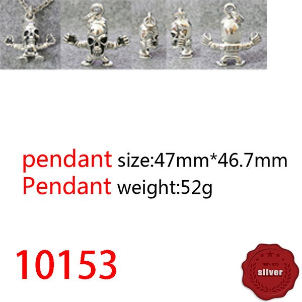 10153 european and american pendant jewelry s925 sterling silver fashion personality punk hip-hop personality skull head letter pendant clas
10153 european and american pendant jewelry s925 sterling silver fashion personality punk hip-hop personality skull head letter pendant clas