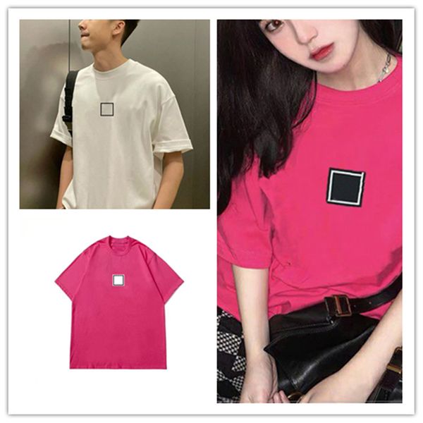 t shirt women designer tshirst pink letter mirror print geometric logo luxury couple short sleeve tshirt fashion sports leisure loose cotton, White
t shirt women designer tshirst pink letter mirror print geometric logo luxury couple short sleeve tshirt fashion sports leisure loose cotton, White