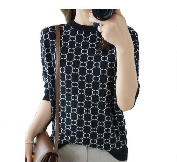 women knit sweater fashion new g letter pattern designer brand luxury jackets coat casual pullover short sleeve, White;black
women knit sweater fashion new g letter pattern designer brand luxury jackets coat casual pullover short sleeve, White;black